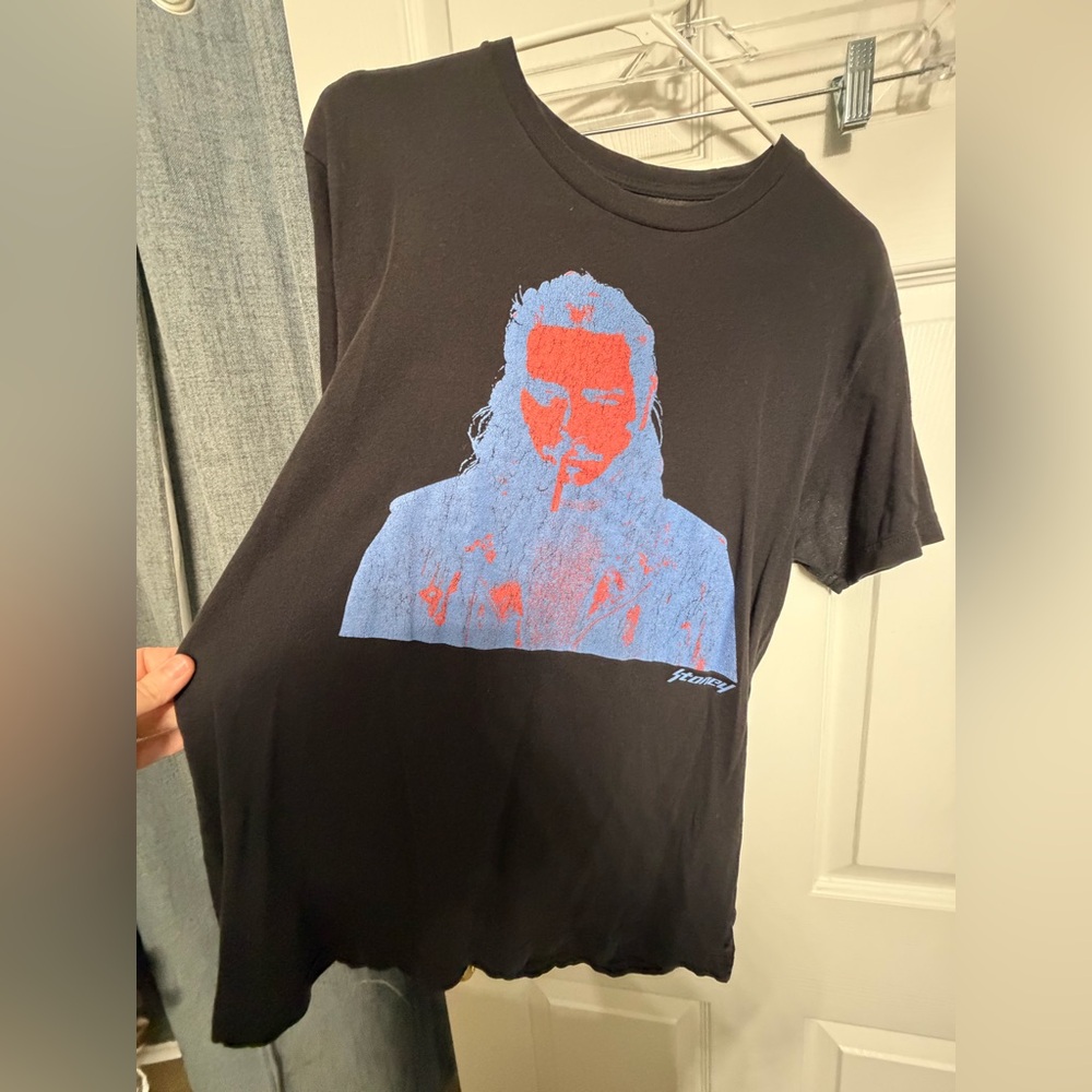Posty Black Graphic T-Shirt